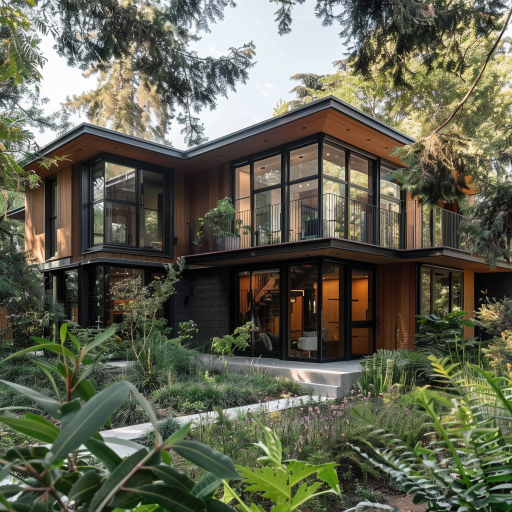 wood house, forest, santa cruz architect