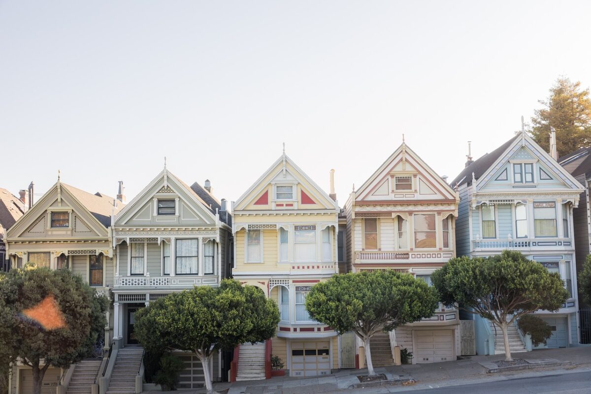 san francisco, skyline, house