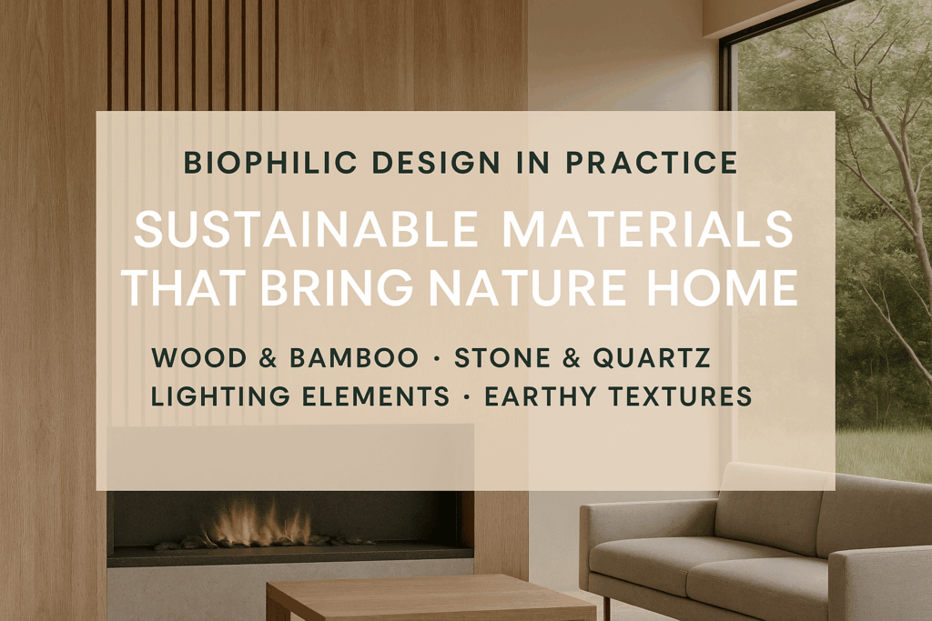 Picture of Biophilic Design in Practice: Sustainable Materials That Bring Nature ...
